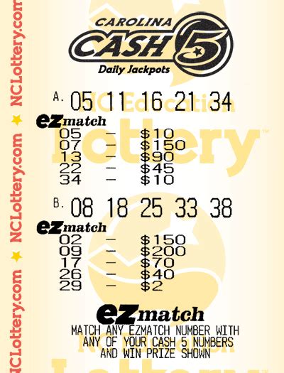 virginia lottery cash 5 ez match|cash 5 nc winning numbers.